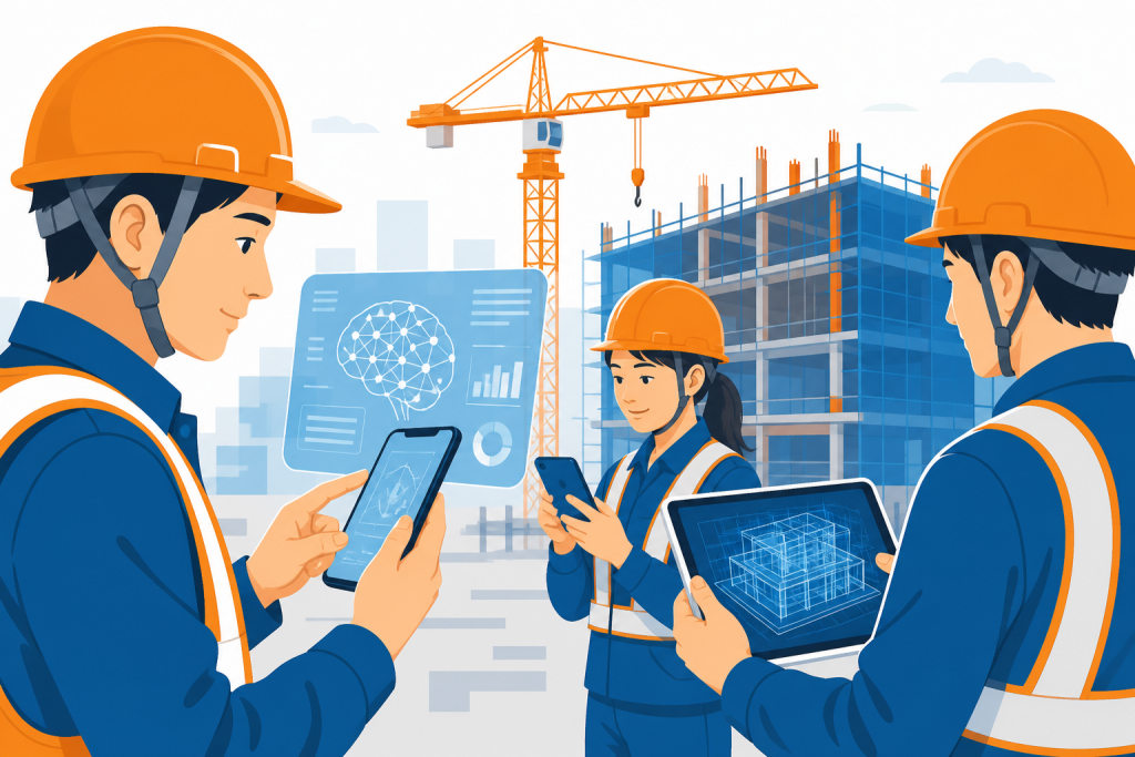 建設業でのAI活用イメージ
