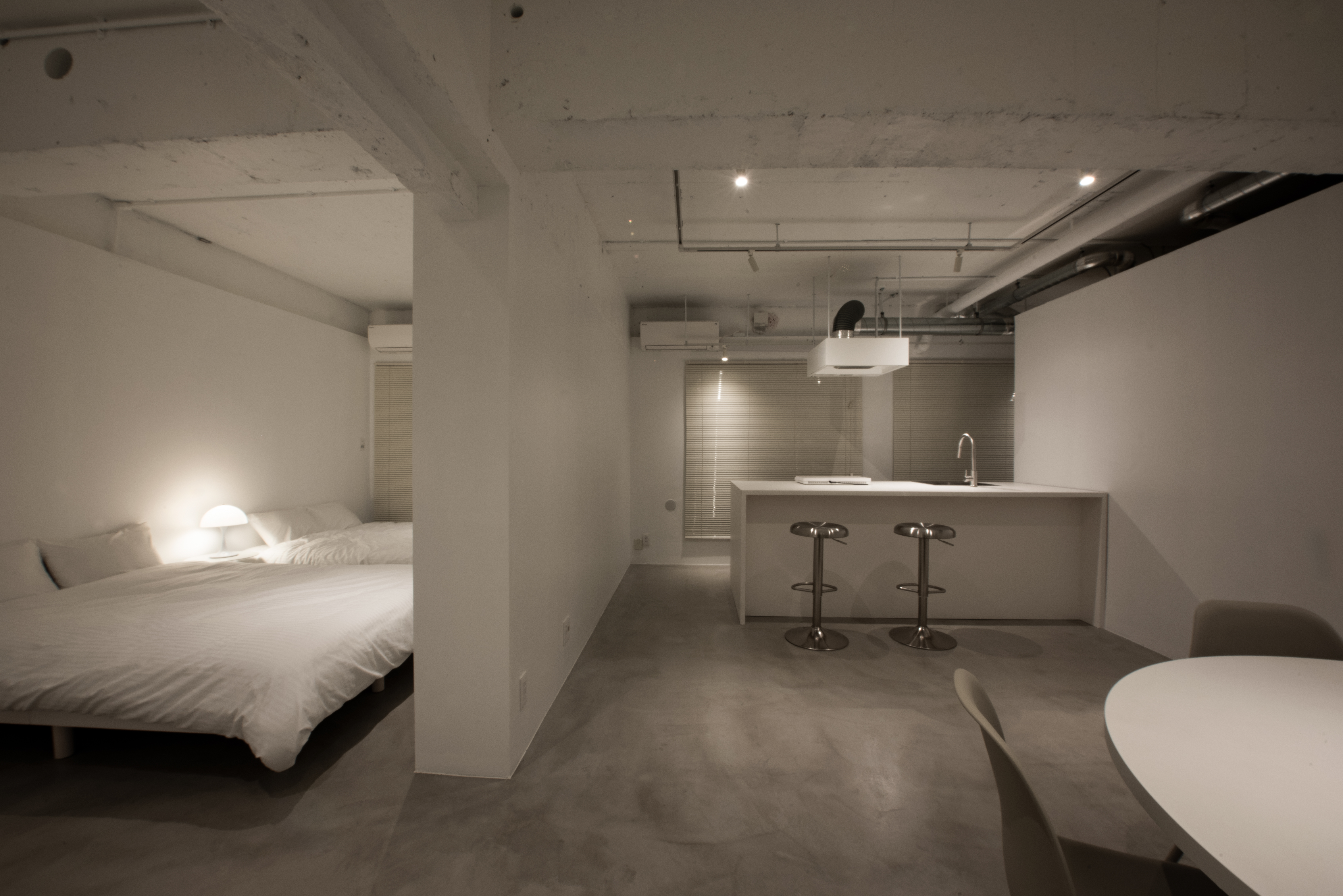 ベッドルーム・ダイニング全景｜マンションリノベーション 札幌